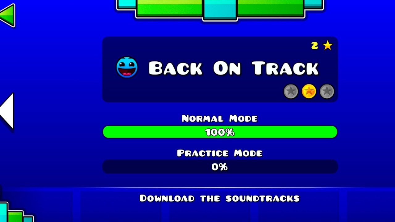 Geometry Dash Back on Track (full version) 100% - YouTube