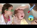 Tufan Bebek Hasta Oldu Ağladı Eylül Abla Doktor Oldu Bebeği İyileştiremedi | fun kids video