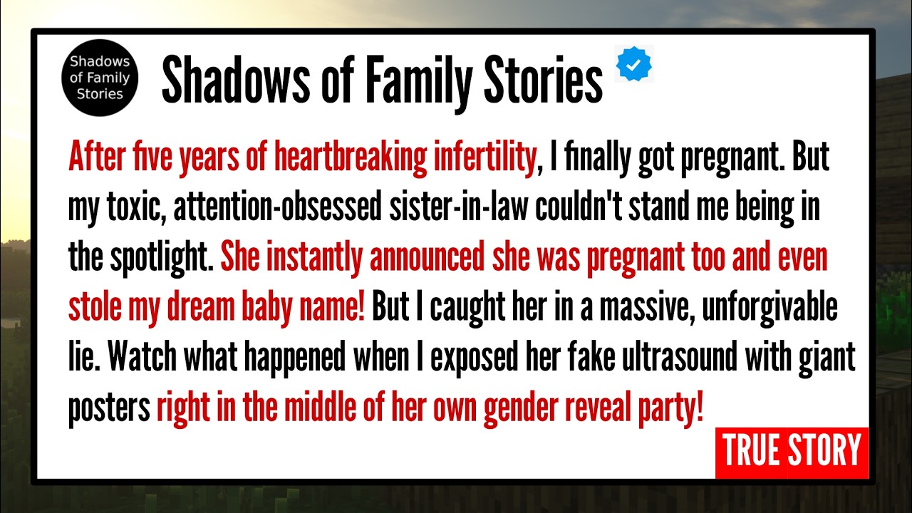 My Evil SIL Faked a Pregnancy for 8 Months… Until I Dropped THIS at Her Gender Reveal!😈