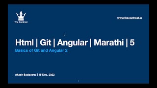 Angular | Node Js | Git | Mysql | Express js | Marathi | Part 5