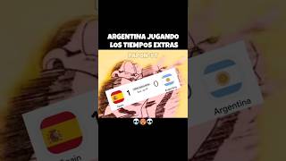 argentina jugando sus tiempos extras en la final #humor #youtubeshorts #memes
