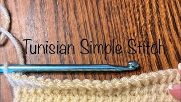 Tunisian Simple Stitch Tutorial (Left-Handed)