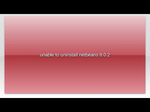 unable to uninstall netbeans 8.0.2