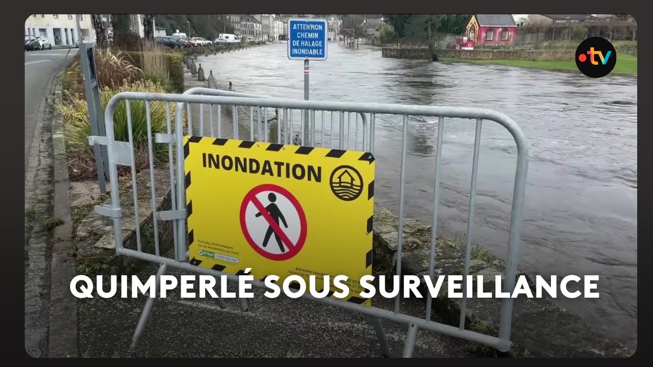 Quimperlé sous surveillance : la Laita est montée sans causer de dégâts dans la ville basse.