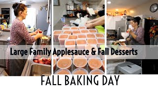 Large Family Fall Baking Day -all the fall tastes--- apple, pumpkin, candied nuts