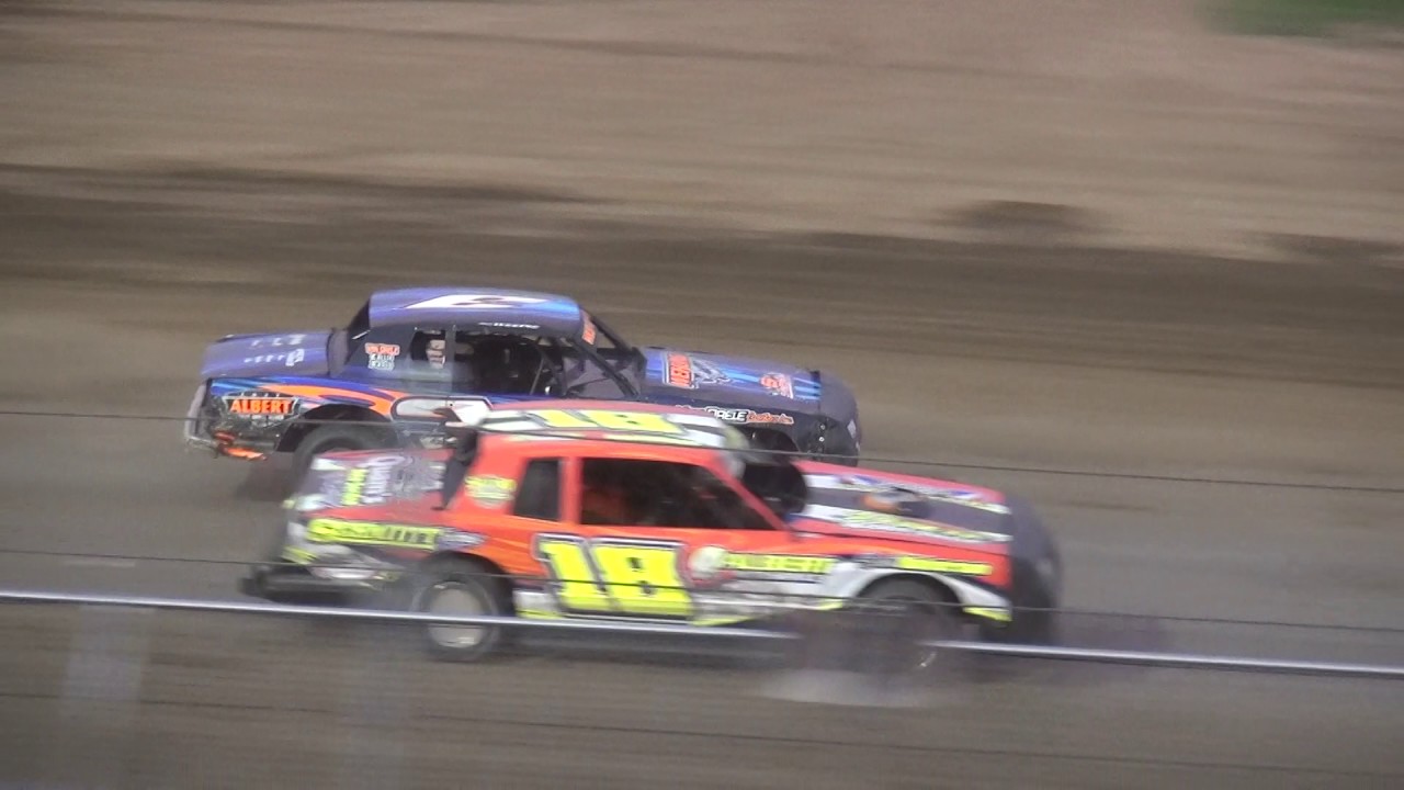 IMCA Stock Car feature Independence Motor Speedway 6/10/17 YouTube