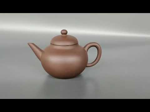 古董紫砂壶鉴赏92】清末墨缘斋意堂制款紫泥水平壶（ref.20066017
