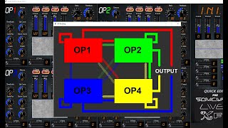 New routing display in XFM patch editor
