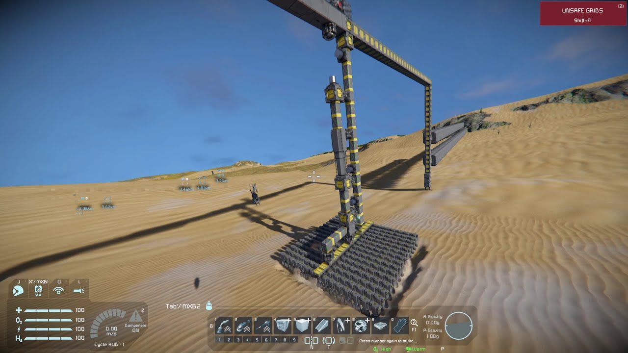 Space Engineers - Small vs Large Drill Efficiency and Mining Rig - YouTube
