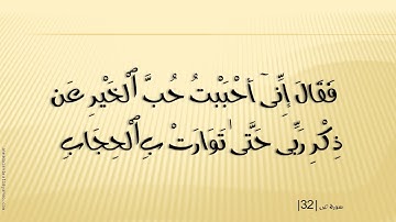 سورة ص 38 القارئ هاني الرفاعي