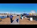 Walking Santa Monica Pier Los Angeles 2020.02.11