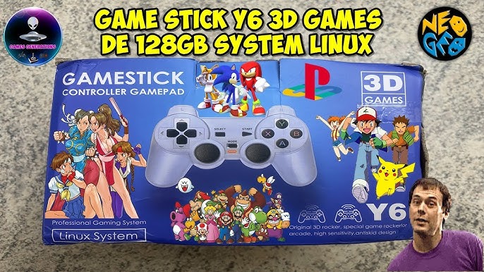 Game Stick Y6 Ver. 2.0 com 128GB Personalizado. - Retro Game do Jr