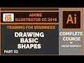 Adobe illustrator cc Drawing basic shapes | Hindi / Urdu - Class 08 - Part 02