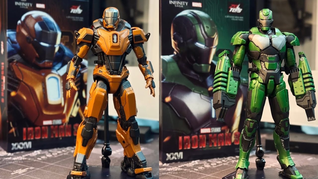 New Ironman Mark 26 & 42 action figures by Zd Toys in hand images