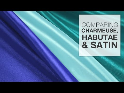 Video: Diferența Dintre Charmeuse și Satin