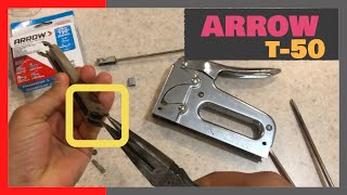 Quitar grapa atorada de Engrapadora Arrow T-50 / Remove jammed staple from Arrow T-50 Stapler 🛠