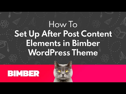 How to Set Up Elements After Post Content in Bimber WordPress Theme