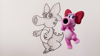 How To Draw Birdo | Super Mario 