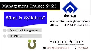 Syllabus for Management Trainee (Administration) SAIL exam 2023