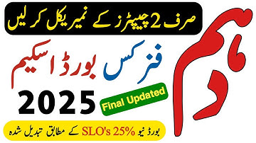 Physics Scheme 10th Class 2025 - 10th Class Physics Pairing Scheme 2025 - Waqas Nawaz