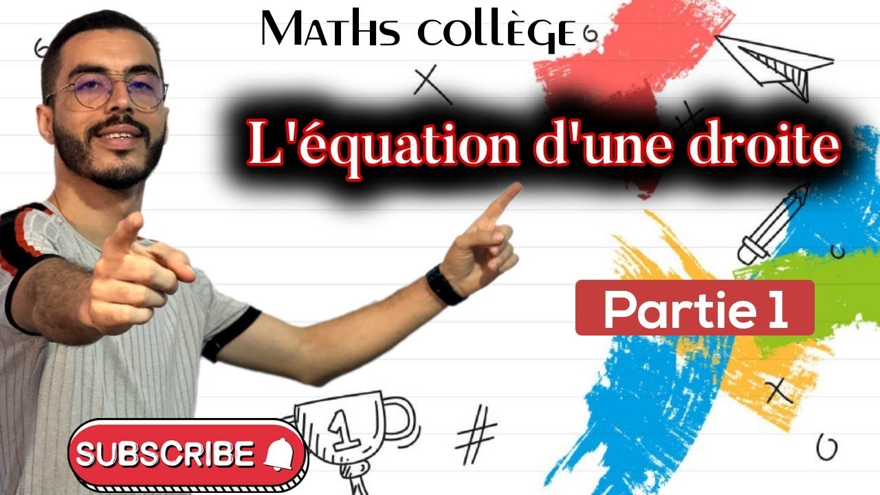 3AC: L'équation d'une droite 1ère partie| معادلة مستقيم الجزء الاول