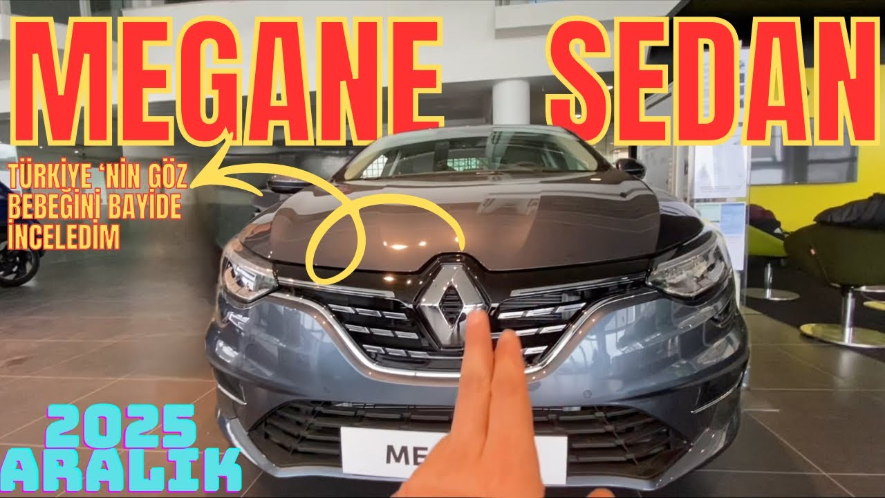 Renault Megan Sedan 1.3 Tce - 1.5 Blue dci - EDC Otomatik - Touch ve İcon Donanımlı 2025 Modelleri -