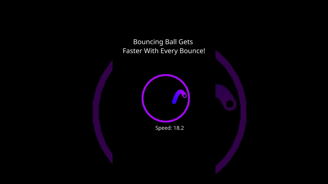 Bouncing Ball ASMR | Ball Gets Faster with Every Bounce!
