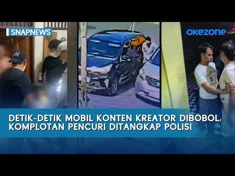 Moments Before Content Creator's Car Is Broken Into, Thieves Arrested by Police