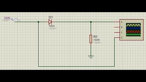 Half wave rectifier in proteus