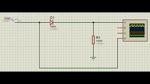 Half wave rectifier in proteus