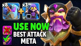 USE THIS RIGHT NOW! 3x Ruin Witch + 8x Throwers Ground Spam Attack Strategy is BROKEN! TH18 Coc