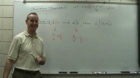 MAT 114 Video 56 Section 4 1 Divisibility Theorems