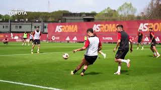 TRANING AS ROMA PERSIAPAN LAWAN AC MILAN #asroma #sports #bola #pemain #cr7 #messi #ucl