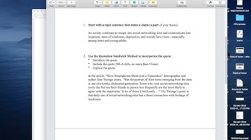 How to Integrate Sources into Your Essay / Research Paper