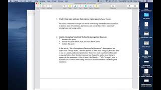 How to Integrate Sources into Your Essay / Research Paper