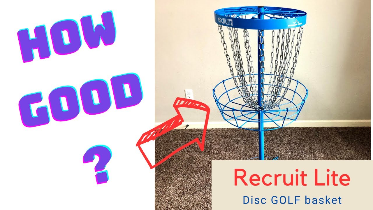 Recruit Lite Disc Golf Basket Review YouTube