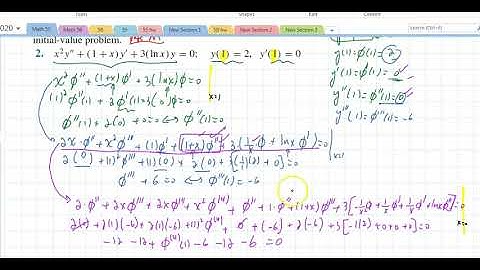Math 55 Section 5.3(1) Series Solutions Near an Ordinary Point, Part I