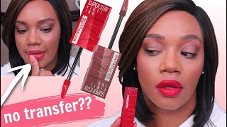 MAYBELLINE SUPER STAY VINYL INK SWATCHES 🔥 🔥 🔥 & REVIEW