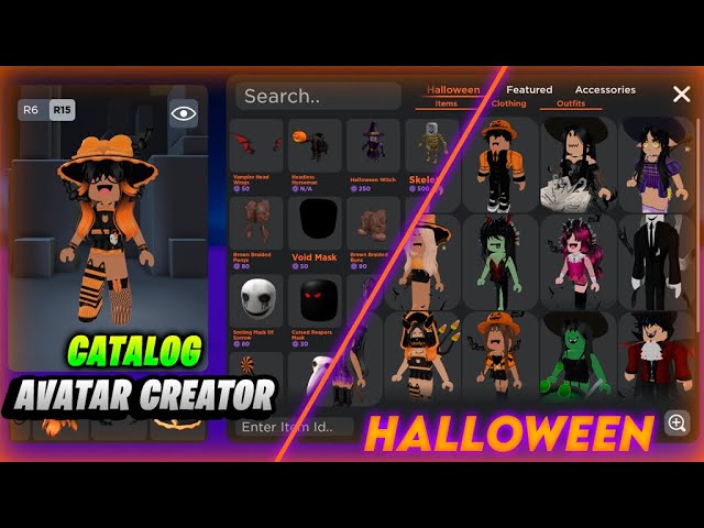 Como pesquisar roupas de players no catalog avatar creator 