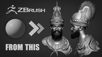 ZBrush 2026 Character Sculpt – Realistic Head & Helmet of Cyrus | Full Timelapse