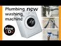 new washing machine  plumbing installation water supply and waste
