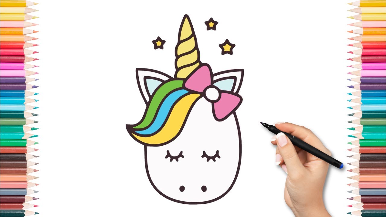 COMO DESENHAR UM UNICÓRNIO - HOW TO DRAW A UNICORN - CÓMO DIBUJAR UN  UNICORNIO 