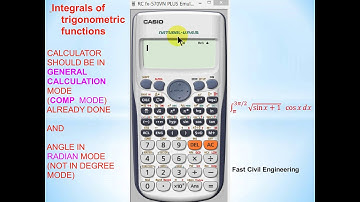 Definite Integration by CASIO fx 991 ES plus Calculator
