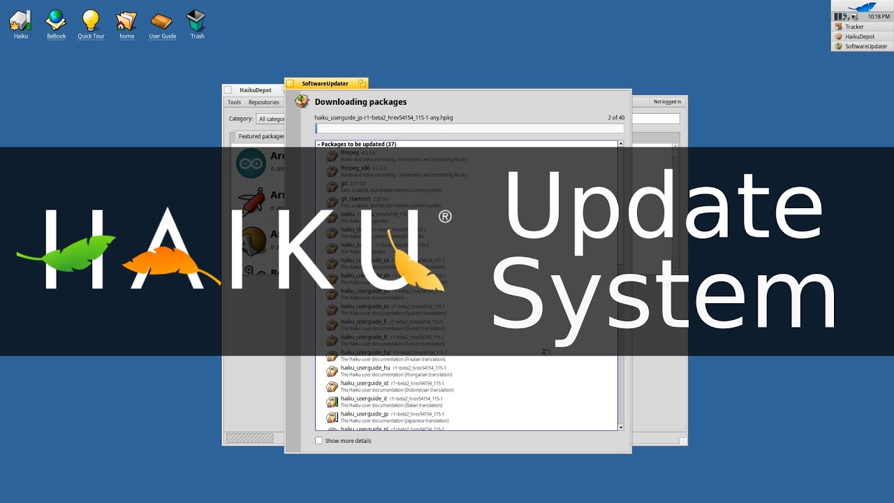 Haiku - How to Update System - YouTube