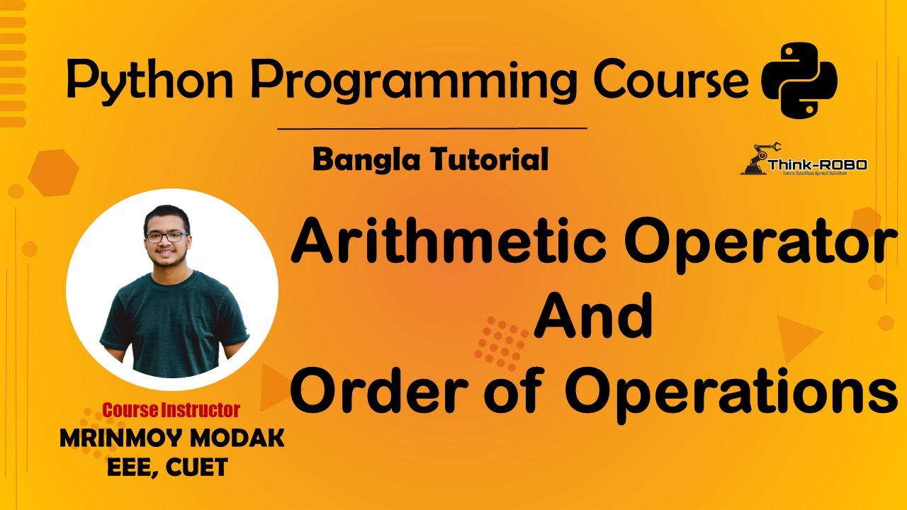 4. Arithmetic Operator and Order of Operation | Python Bangla Tutorial ...