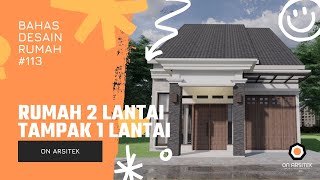UNIK NIHH!! RUMAH 2 LANTAI TAPI TERLIHAT SEPERTI 1 LANTAI!! [Kode 0113]