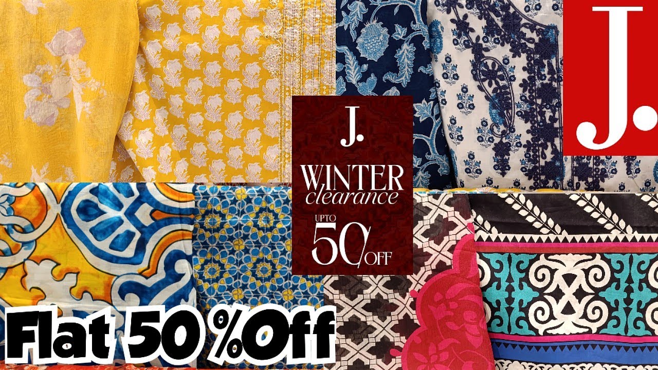 J.Winter Clearence Year End Sale🔥J.Unstitched Flat 60% Off🔥J.Sale 2025