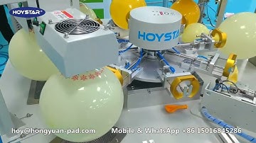 Full Automatic Balloon Screen Printing Machine 2 Color Latex Balloon Screen Printer Globos Imprenta