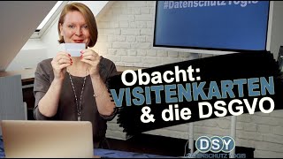 Was Haben Visitenkarten Mit Der Dsgvo Zu Tun? - Handlungstipp Der Datenschutz-Yogis
