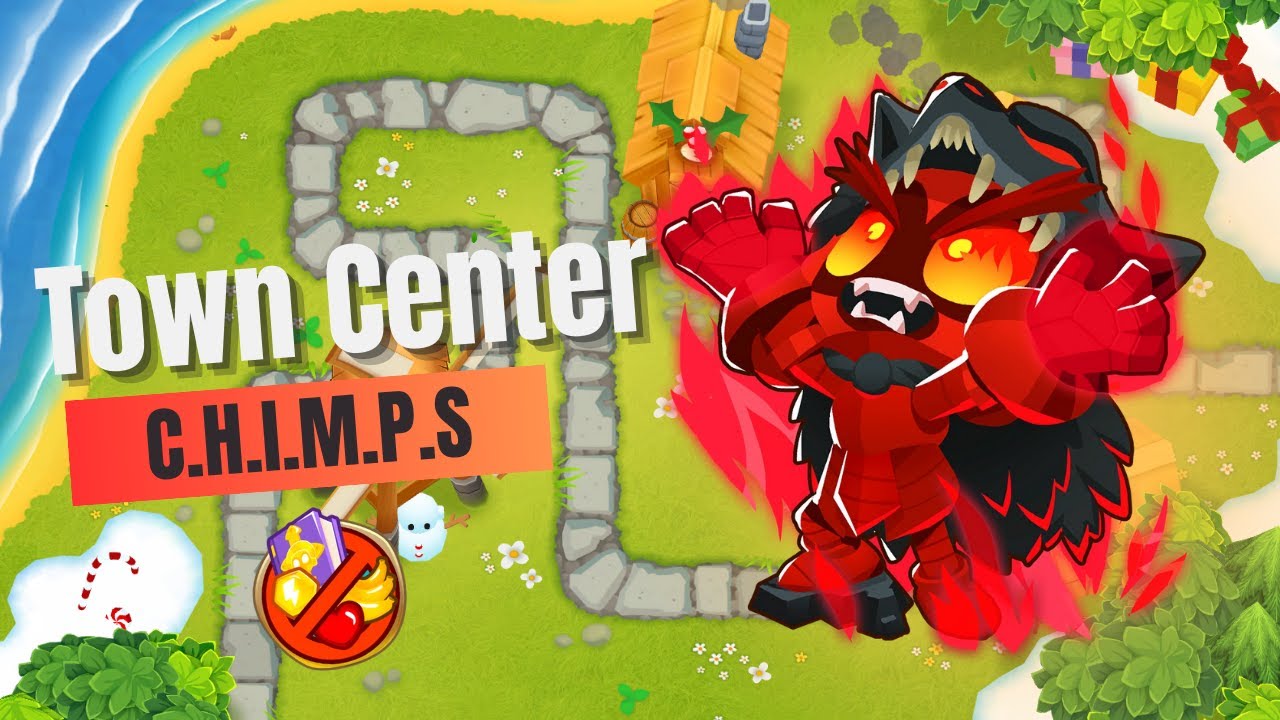How To Beat Town Center on CHIMPS | BTD6